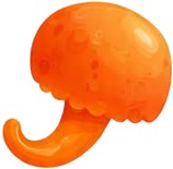 a pair of orange elephant shaped earrings.jpg